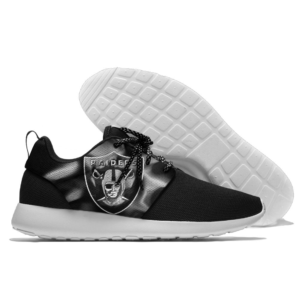 Women's NFL Oakland Raiders Roshe Style Lightweight Running Shoes 003 - Click Image to Close